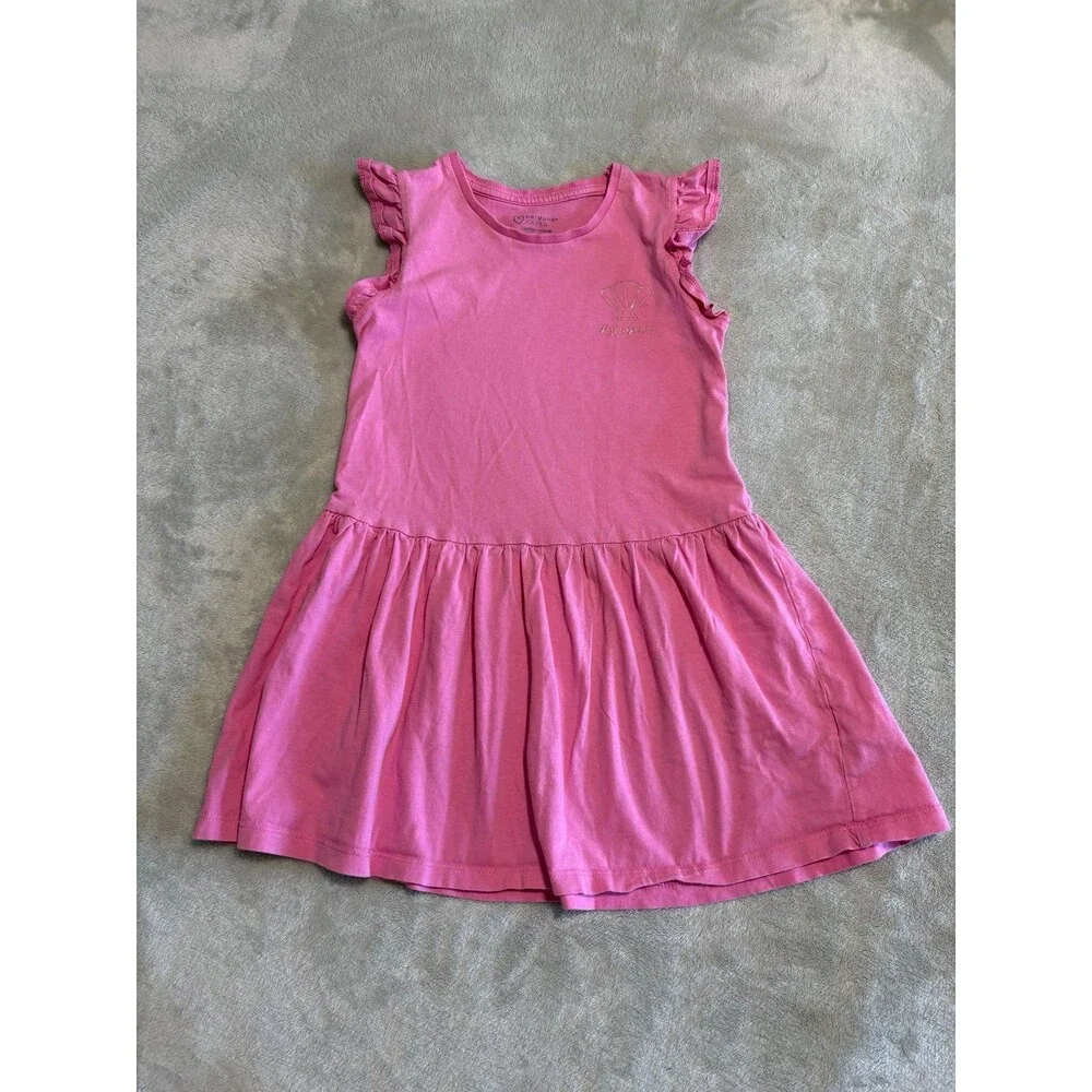 girls dresses set lot of 2 sisters playwear casual ruffle heart crew neck girly